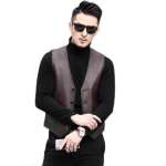 Ehtsa Nahast Vest Meestele, Kitse Nahk, Ehtne Nahast Klamber, Mehed, Suur Suurus, Ehtsa Nahast Vest 6XL