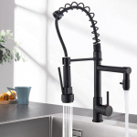 Mattmust k&ouml;&ouml;givalamu kraan, allat&otilde;mmatav p&ouml;&ouml;rlev segisti kraan, &uuml;he k&auml;epidemega matt must v&auml;rv