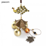 Aken paabulind Kylini torn elevant kalad retro metallist tuulekella &otilde;nne amulett rippuv ornament peacorn