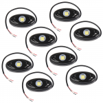 8 pakki LED-kivivalgustid veoautodele IP67 veekindel kerealune rattakoopa valgusti v&auml;lis-sise kollane