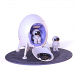 &Ouml;&ouml;tuled Star Projector Lunar Lander Design Projektor Atmosf&auml;&auml;rilamp kaugjuhtimispuldiga 2 valge