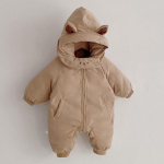 Vasts&uuml;ndinud beebi poistele t&uuml;drukule kombinesoon talvine armas multikas kapuutsiga bodid v&auml;ikelastele Solid Paksud soojad lapsed riided t&uuml;drukute kost&uuml;&uuml;mid 73