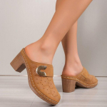 Stiilsed suletud varbamuulid pehme talla ja libiseva disainiga &ndash; mugavad jalan&otilde;ud 43 pruun