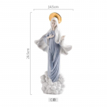 Reatiivne keraamika tegelaskuju skulptuur kristlik katoliiklik Madonna Jeesuse kirik - tegelaskuju kodukaunistus C