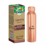 Zandu Vaskpudel (950 ml): 100% puhas vask | BPA-vaba veepudel | Kontoripudel | Tugevdab immuunsust | Toetab seedimise ja maksa tervist