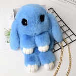 M&auml;ngi surnud k&uuml;&uuml;liku kott armas k&uuml;&uuml;liku imitatsioon Rex k&uuml;&uuml;liku karusnahast kott Palus k&uuml;&uuml;likukott kett j&auml;nesekott crossbody kett naiste kott