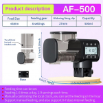 250 ml/500 ml Jebao akvaariumi akvaariumi s&ouml;&ouml;tja Kuldkala nutikas ajastus Automaatne digitaalne s&ouml;&ouml;tja tundide taimer Akvaariumi tarvikud 4