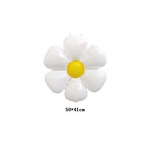 10 tk Daisy Balloon Hiiglaslikud valged lilled Alumiiniumfooliumist &otilde;hupallid s&uuml;nnip&auml;evaks Baby Shower Pulma Daisy peokaunistused 10pcs S