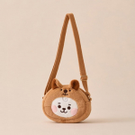 BT21 RJ BABY FLUFFY Lamav nukk/ V&otilde;tmehoidja/ Kost&uuml;&uuml;mide Kapp Bucket M&uuml;tsi komplekt/ String Mini kott v&otilde;lukott/ N&auml;o Doll Crossbody kott (5 Valikud) Bucket Hat Set