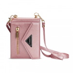 Crossbody nahast rahakoti telefoni&uuml;mbris Samsung Galaxy Z Flip 6 5 4 3 5G Flip4 Flip5 rahakotikaartide pesahoidja kaelarihma kate Samsung Z Flip 3 roosa kuldne v&auml;rv