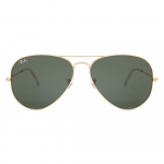 Ray Ban Rb3025 Aviator Suured Metallist L0205 Unisex P&auml;ikeseprillid Gold/58