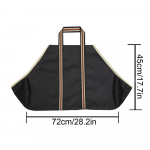 Puidukandekott Veekindel Puuhoidja K&auml;epidemetega 28,3 x 17,7 tolli Puidu hoiukott Kamin Puupliidi Tarvikud