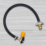 &Uuml;hes t&uuml;kis kasseti t&auml;iteventiil t&uuml;hja propaangaasiballooni t&auml;itmiseks, gaasiballooni t&auml;ispuhutav sild integreeritud otse&uuml;hendus CHINA