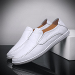 Moodsad naturaalsest nahast meeste kingad Vabaaja Luksusbr&auml;nd 2024 Itaalia meeste mokassiinid Mokassiinid Hingavad paadikingad Zapatos Hombre 10.5 white