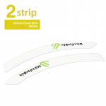 Auto kriimustusvastane dekoratiivne trimmiriba Ghost Claw Fender Eyebrows Pair valge