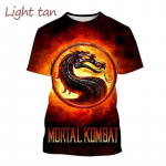 Suvine kuum m&uuml;&uuml;k Mortal Kombat m&auml;ng 3D-tr&uuml;kiga T-s&auml;rk l&uuml;hikeste varrukatega t&auml;navastiilis lahe meeste vabaaja T-s&auml;rk tees mees t&auml;navar&otilde;ivad L