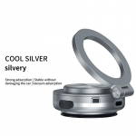 Magnetiline auto vaakum-iminapaga hoidik, 360&deg; p&ouml;&ouml;ratav universaalne mobiiltelefoni hoidik, reguleeritav autok&ouml;&ouml;gi peegliga j&otilde;usaalialus must