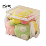 L&auml;bipaistev m&auml;nguasjade hoiukott, suure mahutavusega veekindel, h&otilde;lpsasti puhastatav lukuga kott Multifunktsionaalne l&auml;bipaistev hoiukonteiner S hall