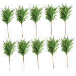10Pcs Christmas Pine Branches Artificial Branch 18 inch Parties Supplies Picks for Shelf