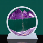 3D liikuv liiv Kunstpilt &Uuml;mmargune klaas S&uuml;vamere Liivamaastik Liivakell Kiirliiv K&auml;sit&ouml;&ouml; Voolav liiv V&auml;rvimiskontor Kodukaunistus Kingitus 7 inch