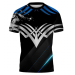 Suvine lauatennise sulgpallis&auml;rk, kiirelt kuivav ja hingav, meeste/naiste l&uuml;hikeste varrukatega sporditreeningu j&otilde;usaali meeskonna kaelusega T-s&auml;rk L