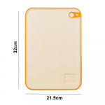 Kahepoolne l&otilde;ikelaud Antibakteriaalne hallitusevastane majapidamiste l&otilde;ikelaud k&ouml;&ouml;givili puu-nuga kasutuslaud nisukarp tahvel M oranž