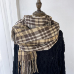 Ruuduline sall Naiste talvine uus mitmek&uuml;lgne retrotemperamendiga sall, ka&scaron;miiritmitatsioon, soe &uuml;li&otilde;pilassall kahekordse kasutusega 180*68cm