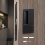 Uue stiili k&auml;epidemeteta lame lukk Moodne magamistoa magnetiline s&uuml;vistatav uksek&auml;epide Vaikne l&uuml;kake ja t&otilde;mba n&auml;htamatu l&uuml;kandukse lukk black-Keyless must