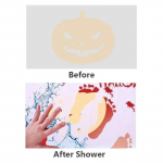 V&auml;rvi muutev vannimatt Halloweeni matt Punane &Otilde;udne P&otilde;randavaip Kodu Vannituba &Otilde;udus Veri Jalaj&auml;ljed Libisemiskindel 40*70CM Vaip 40*70cm