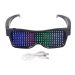 LED-h&otilde;&otilde;guvad prillid 200 LED-i v&auml;rvilised kohandatavad rakendusega juhitavad USB-laetavad LED-prillid