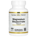 California Gold Nutrition, Magneesiumbisgl&uuml;tsinaat, TRAACS&reg;, 200 mg, 60 taimset kapslit (100 mg kapsli kohta)