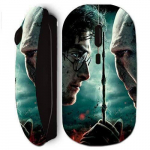 Souris sans fil - Maniacase - Harry Potter - Noir - Ergonomique - Design styl&eacute;