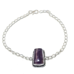 Fluorite Handmade 925 Sterling Silver Jewelry Bracelet 7-8 y5t41