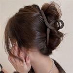 Suured mustad juukseklambrid naiste matt geomeetriline juuksen&otilde;el, mood prantsuse elegantsed juukseklambrid, korea t&uuml;druku Barrette juuksen&otilde;elad