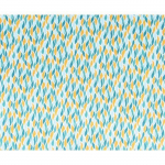 Coupon de tissu coton crafty cotton - flammes g&eacute;om&eacute;triques - fond blanc - 45 x 55 cm