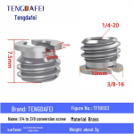 1/4 kuni 3/8 kuni M4/M5/M6/M8 statiivipaneel/kallutatav kaamera kiirkinnituse valgusaluse kruviadapter 1/4 to 3/8 screw adapter
