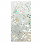 60x300cm 3D Tulbi Mustriga Isekleepuv Akna Privaatsuskile Staatiline Kleepuv Akna Kleebis Kodule