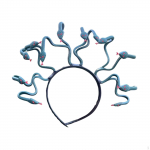 Medusa Headband Snake Hair Accessories for Women and Girls Dress up Props Tiara Headpiece Rave yellow gold