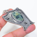 Kambaba Jasper Handmade 925 Sterling Silver Jewelry Pendant 2.56 j5m78