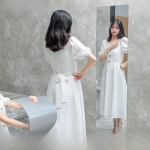 Paindlikud isekleepuvad akr&uuml;&uuml;lpeegli kleebised: Purunematud t&auml;isseinapeeglid magamistuppa ja &uuml;histuppa Oval 40x60 cm