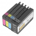 Tindikomplekt BK C M Y V&auml;rvikindel tindikassettide komplekt OfficeJet Pro 7720 7730 7740 8210 8218 jaoks