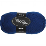 Pelote de laine pour b&eacute;b&eacute;s Baby Wool Yarn - bleu fonc&eacute; - 172 m