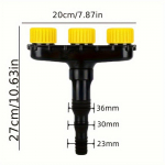 1 tk Mitme Otsikuga Aiavooliku Pihusti Ideaalne Muruhoolduseks, K&ouml;&ouml;giviljade ja Lillede Kastmiseks Reguleeritavate Pihustusmustritega.