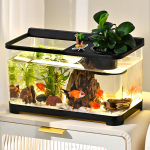 Akvatarium beetakaladele ja roomajatele 34x21x20 cm L&auml;bipaistev disain must