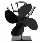 4-labalise kuumusega t&ouml;&ouml;tav pliidiventilaator, vaikne, keskkonnas&otilde;bralik, alumiiniumisulamist, kaminaventilaator kodu puuk&uuml;tteahju jaoks