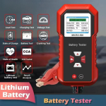 Lancol Micro 500 12V Autopatterii Tester 40-3000 CCA Liitiumaku Testjuhe Pliiaku Anal&uuml;saator LED-ekraan QR-koodiga white