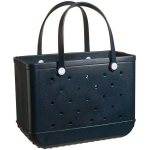 Rannakott Kerge Kummist Kandekott Suur Veekindel Pestav V&auml;litingimustes Kandekott Vastupidav Avatud K&auml;ekott Reisimiseks Telkimiseks Rannaspordiks Paadiga S&otilde;itmiseks Basseini J&otilde;usaali XL must