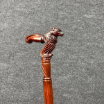 93.98 cm Wolf Head Walking Stick Handcrafted Cane for Stylish Sturdy comfortable accessory Unique Gift for Men and Women Best Gift for Him