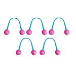 5/7 tk juuksen&ouml;&ouml;ri, k&otilde;rge elastsusega juuksesidemed palli kaunistusega, v&auml;rvilised s&otilde;lmed, juukser&otilde;ngad, naiste juukseaksessuaarid lilla