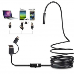 5,5 mm endoskoopkaamera Paindlik IP67 veekindel mikro-USB t&ouml;&ouml;stuslik endoskoopkaamera Android-telefoni PC 6 LED-iga reguleeritav 1/2/5 m 2M